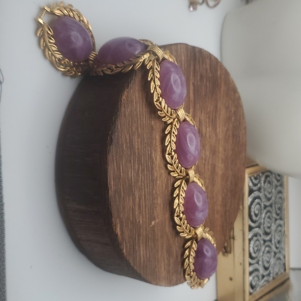 B2213 QVC Isaac Mizrahi‎ purple amythest bracelet 💜